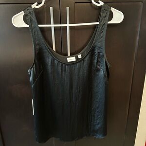 Aritzia Babaton Dedicate Satin Top in Black Size S